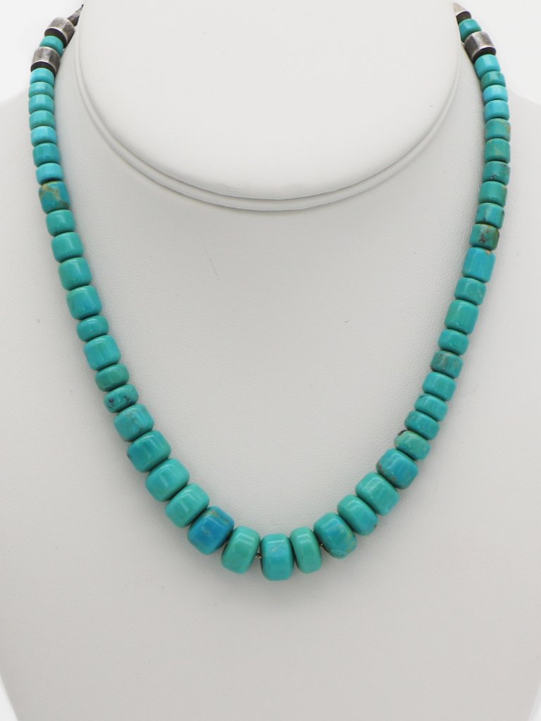Christin Wolf Silver 925 Turquoise Bead Necklace